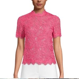 Anne Klein Pink Lace Top